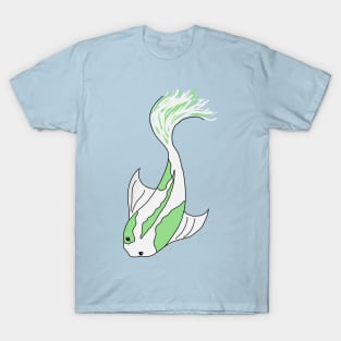 green and white koi fish T-Shirt